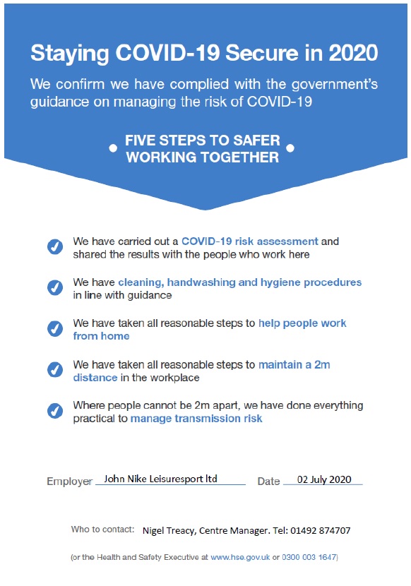 Covid compliance poster